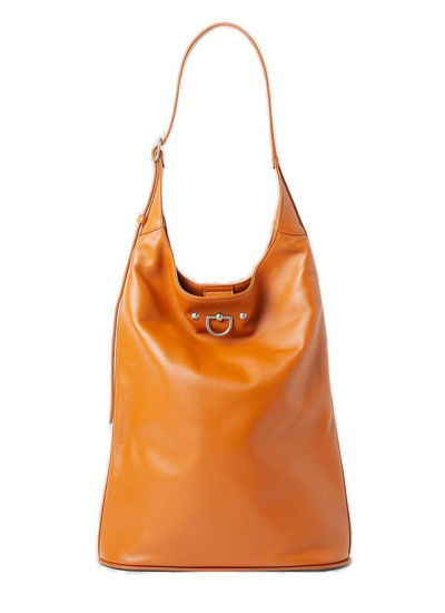 Durazzi Milano Cavalry Shoulder Bag Female Orange In Brown