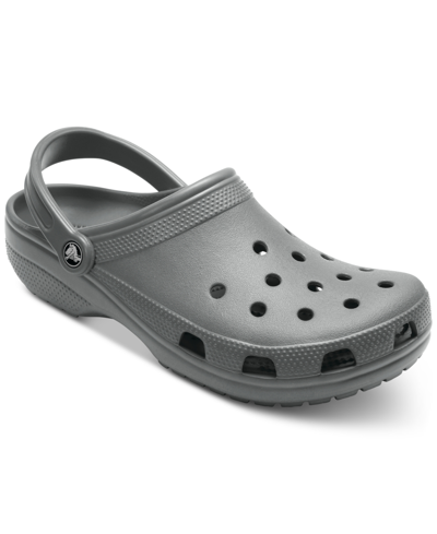 Crocs Men's And Women's Classic Lined Clogs From Finish Line In Slate Gray