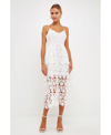 Endless Rose Lace Cami Midi Dress In White