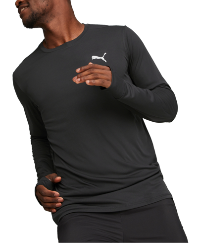 Puma Men's Run Favorite Long-sleeve Running T-shirt In  Black