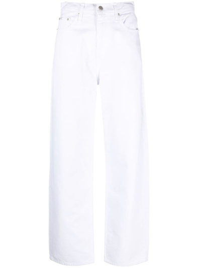 Calvin Klein Jeans Est.1978 High-waist Wide-leg Jeans In White