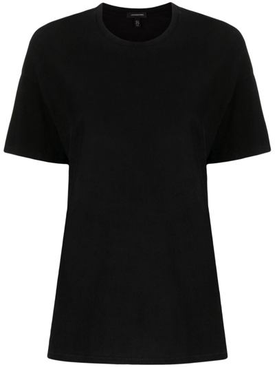 R13 Boxy Cotton & Cashmere T-shirt In Acid Black & Paint