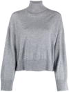 P.A.R.O.S.H ROLL-NECK CASHMERE SWEATSHIRT