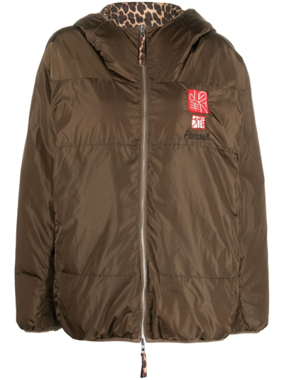 P.a.r.o.s.h Particle Reversible Padded Jacket In Multicolore