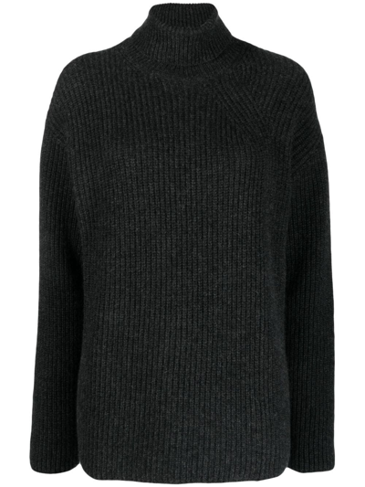 P.a.r.o.s.h Roll-neck Cashmere Jumper In Grey