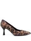 AGL ATTILIO GIUSTI LEOMBRUNI ISOLDE 80MM LEOPARD-PRINT PUMPS