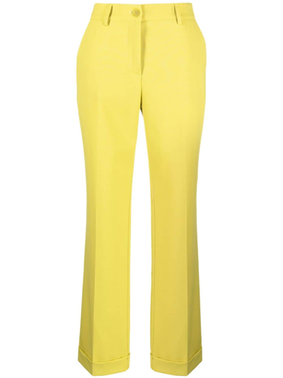 P.a.r.o.s.h Straight-leg Cropped Trousers In Green