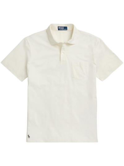 Polo Ralph Lauren Short-sleeve Cotton Polo Shirt In Neutrals