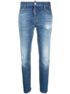 DSQUARED2 LOGO-PLAQUE TAPERED JEANS