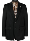 ROBERTO CAVALLI SINGLE-BREASTED WOOL JACKET