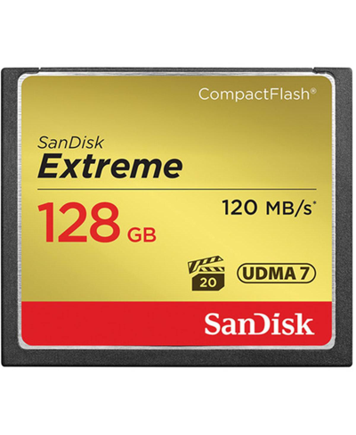 Sandisk Extreme Compactflash 128gb In White