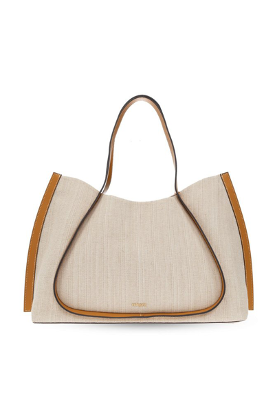 Cult Gaia Giselle Canvas Tote Bag In Natural