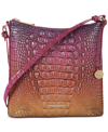 Brahmin Katie Croc Embossed Leather Crossbody Bag In Horizon