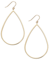Macy's 14k Gold Vermeil Earrings, Teardrop Dangle Earrings (also In Sterling Silver) In Gold Over Silver