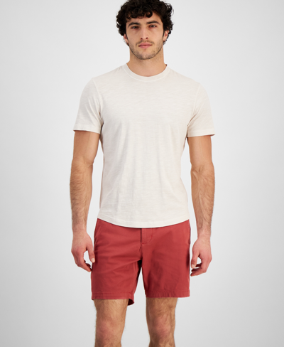 Sun + Stone Men's Sun Kissed Regular-fit Curved Hem T-shirt, Created For Macy's In Vintage White