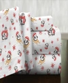 Pointehaven Penquin Superior Weight Cotton Flannel Sheet Set In Penguin