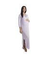 Everly Grey Maternity Juliana /nursing Dress In Lavender