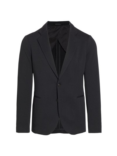 Emporio Armani Men's Textured Stretch Soft Jacket In Grey