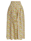 THE GREAT WOMEN'S THE VIOLA SILK FLORAL MAXI SKIRT