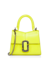 Marc Jacobs The St Marc Mini Top Handle In Acid Lime/antique Silver