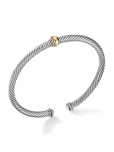 David Yurman Women's Cable Classics Center Station Bracelet In Sterling Silver