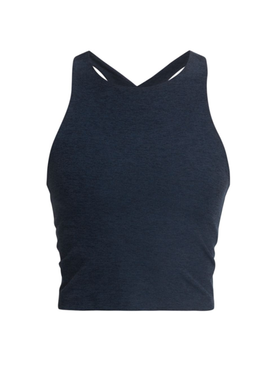 Beyond Yoga Spacedye Refocus Cropped Tank Nocturnal Navy L