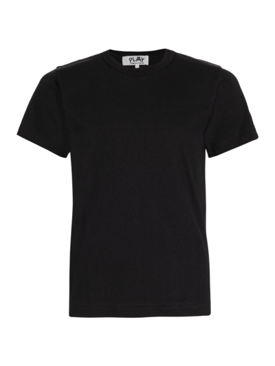 Comme Des Garçons Play Women's Short-sleeve Cotton T-shirt In Black