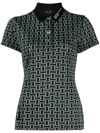 Master Bunny Edition Houndstooth-patterned Logo-patch Polo Shirt In Green