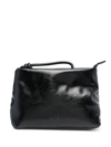 MSGM LOGO-DEBOSSED FAUX-LEATHER CLUTCH