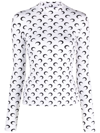 Marine Serre Regenerated Second Skin Top In Black