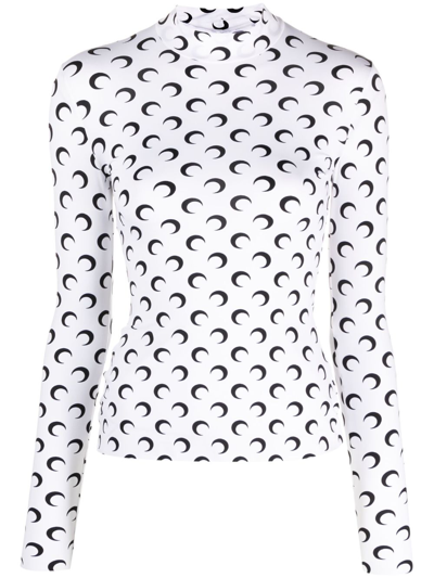Marine Serre Regenerated Second Skin Top In Black