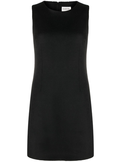 P.a.r.o.s.h Sleeveless Wool Minidress In Black