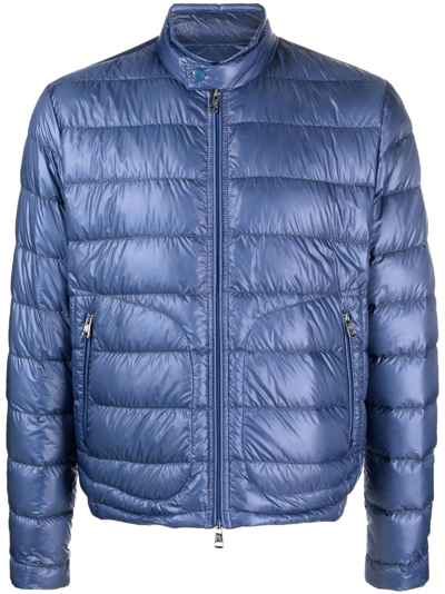 Moncler Acorus Zipped Padded Jacket In Blue