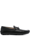 TOD'S DOUBLE T GOMMINO LEATHER LOAFERS