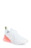 Nike Kids' Air Max 270 Sneaker In White/ Pink/ White/ Honeydew