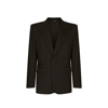 Dolce & Gabbana Striped Single-breasted Blazer In Black