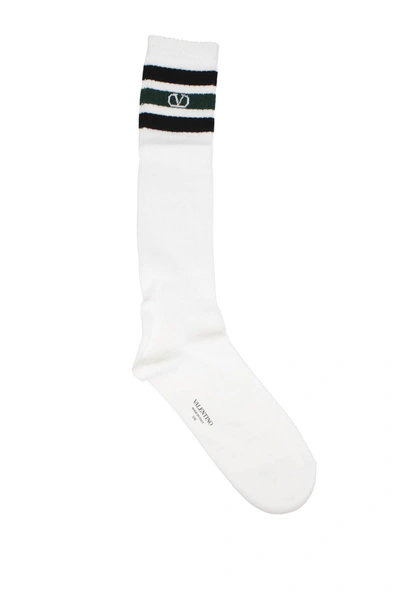 Valentino Socks Cotton White