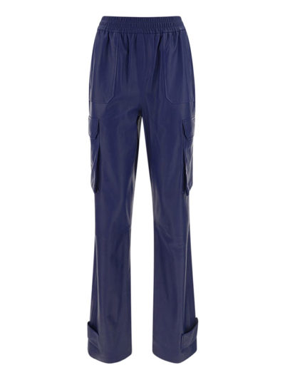 Arma Cargohose Aus Leder In Blue