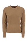 Max Mara Studio Crewneck Long In Camel