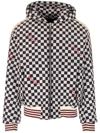 Palm Angels Blackwhite Embroidered Logo Jacket
