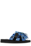 Alanui X Suicoke Paisley-print Fringed Sandals