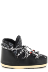 Alanui + Moon Boot Bandana-print Shell And Faux Leather Snow Boots In Black White