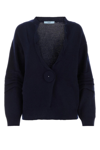 Prada Women's Dark Wool Blend Sweater In Blue