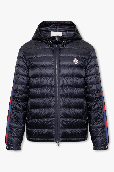 Moncler Agout Jacket Wintercoat In Blau