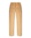 MONCLER CORDUROY HIGH-WAISTED TROUSERS