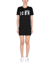 Dsquared2 Relaxed Fit Black Mini Dress