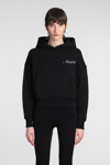 Amiri Logo-print Cotton-jersey Hoodie In Black
