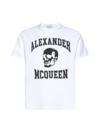 Alexander Mcqueen Alexander Mc Queen Skull T Shirt In White Black