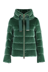 Herno Full Zip Down Jacket In Green