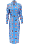 TORY BURCH CHEMISIER DRESS IN PRINTED TWILL